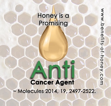 Honey is anti cancer poster image