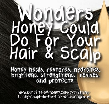 honey for hair and scalp image