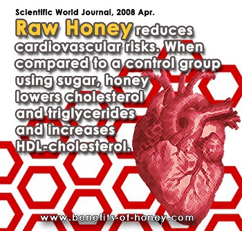 honey reduces bad cholesterol poster image