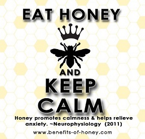 eat honey and keep calm image