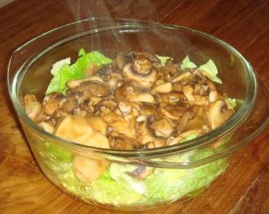 mushroom salad recipe image