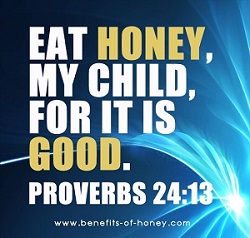 eat honey proverb poster graphic