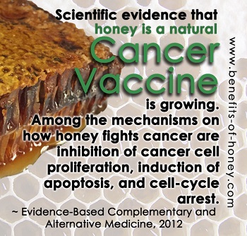 honey cures cancer image