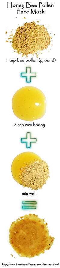 honey bee pollen face mask recipe image