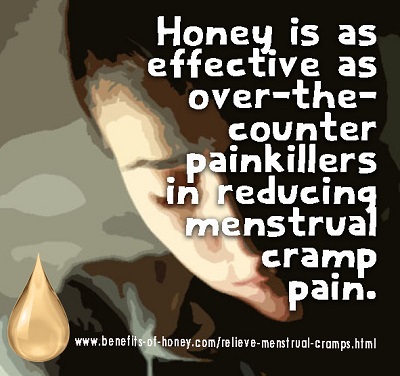 honey relieves period pain image