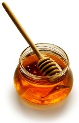 honey with stick graphic