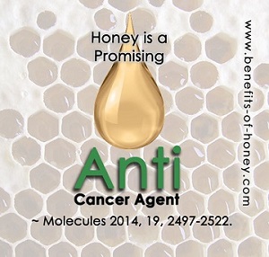 honey is anti-cancer poster