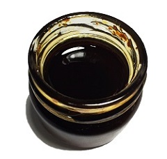 a jar of dark honey