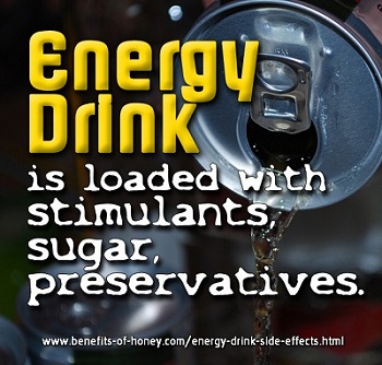 energy drink side effects poster 