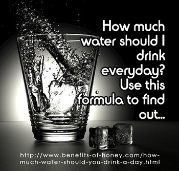 how much water should you drink a day poster