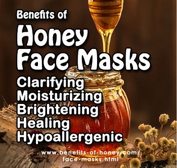 honey face mask poster