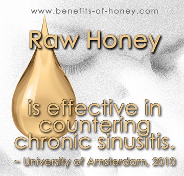 honey sinus treatment poster