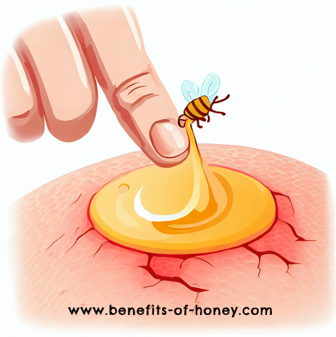 honey is a natural wound healing agent