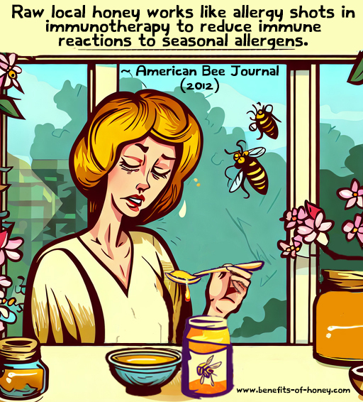 treat seasonal allergies naturally with honey