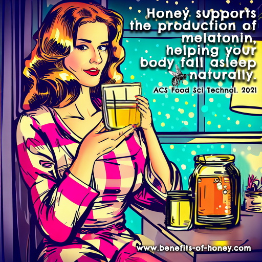 Honey can be an effective and natural sleep aid. 