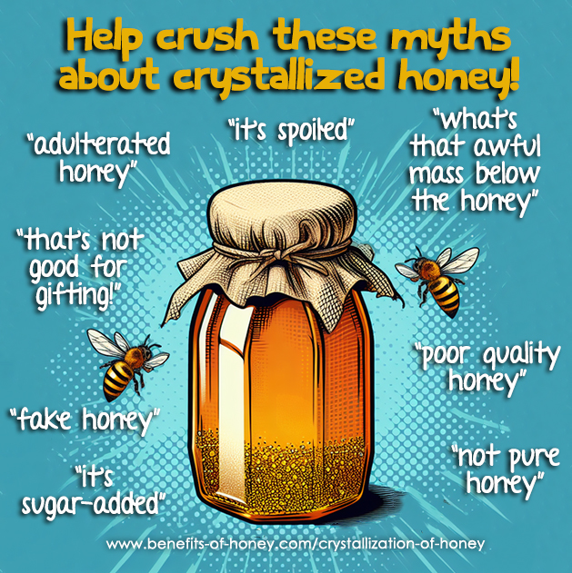 help crush these myths about crystallized honey